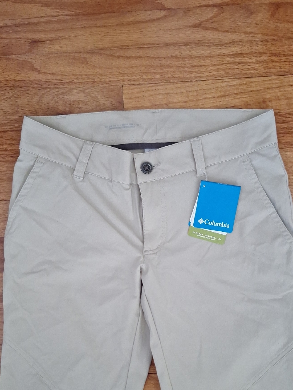 Columbia NWT Hiking Pants Khaki Pants Women Water Resistant Pants Camp Trail - Picture 2 of 11
